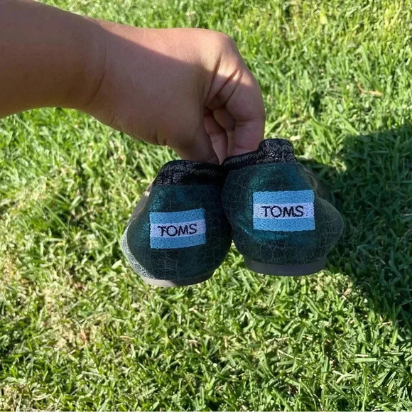 Toms One for One Genuine Leather Color-block Ballet Flats Size 7 - Picture 5 of 12